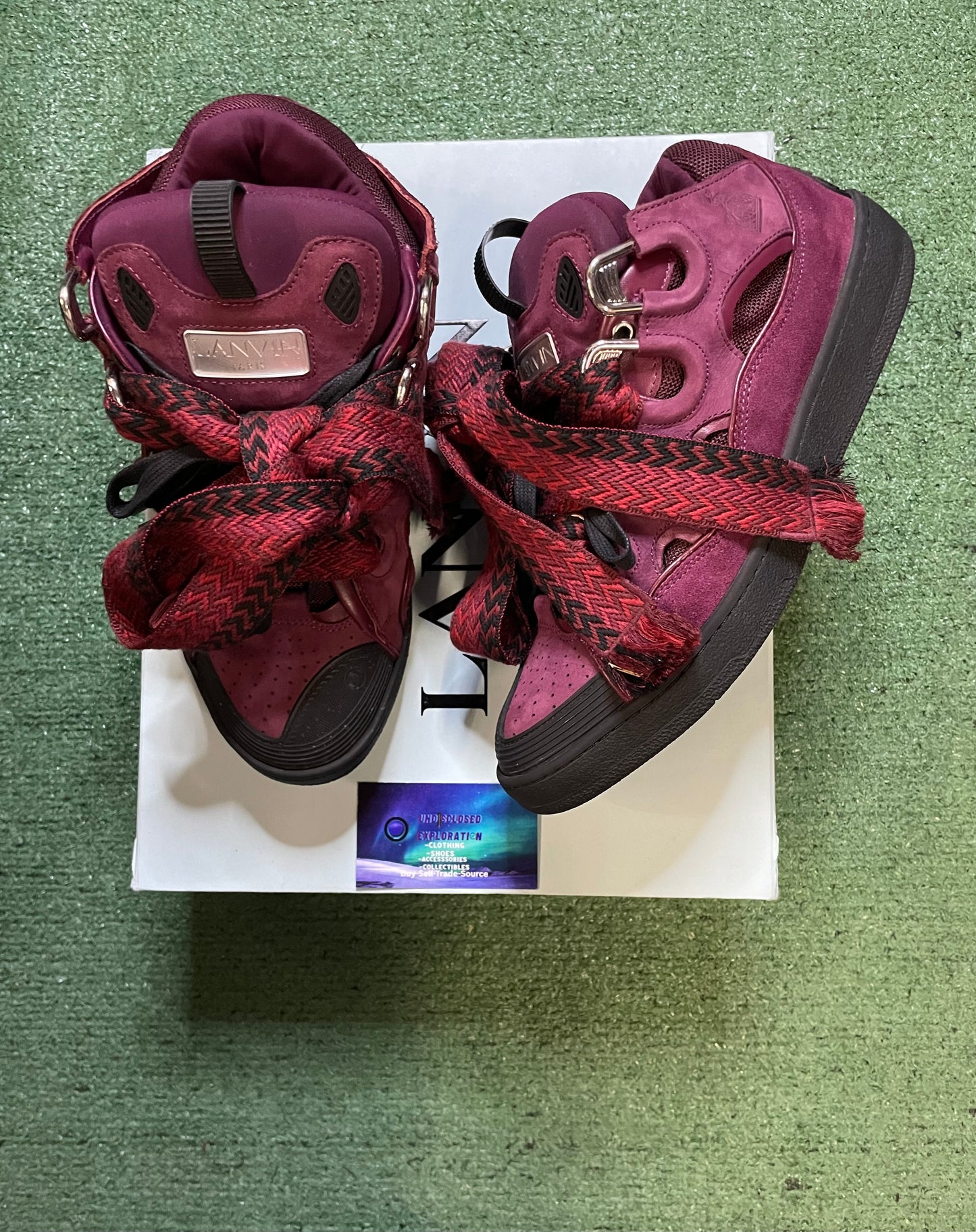 Lanvin Paris curb burgundy size 10men/11.5women(EU 43)