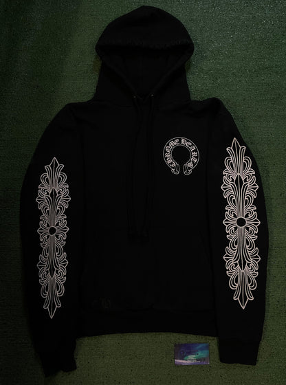 Chrome Hearts horseshoe floral hoodie