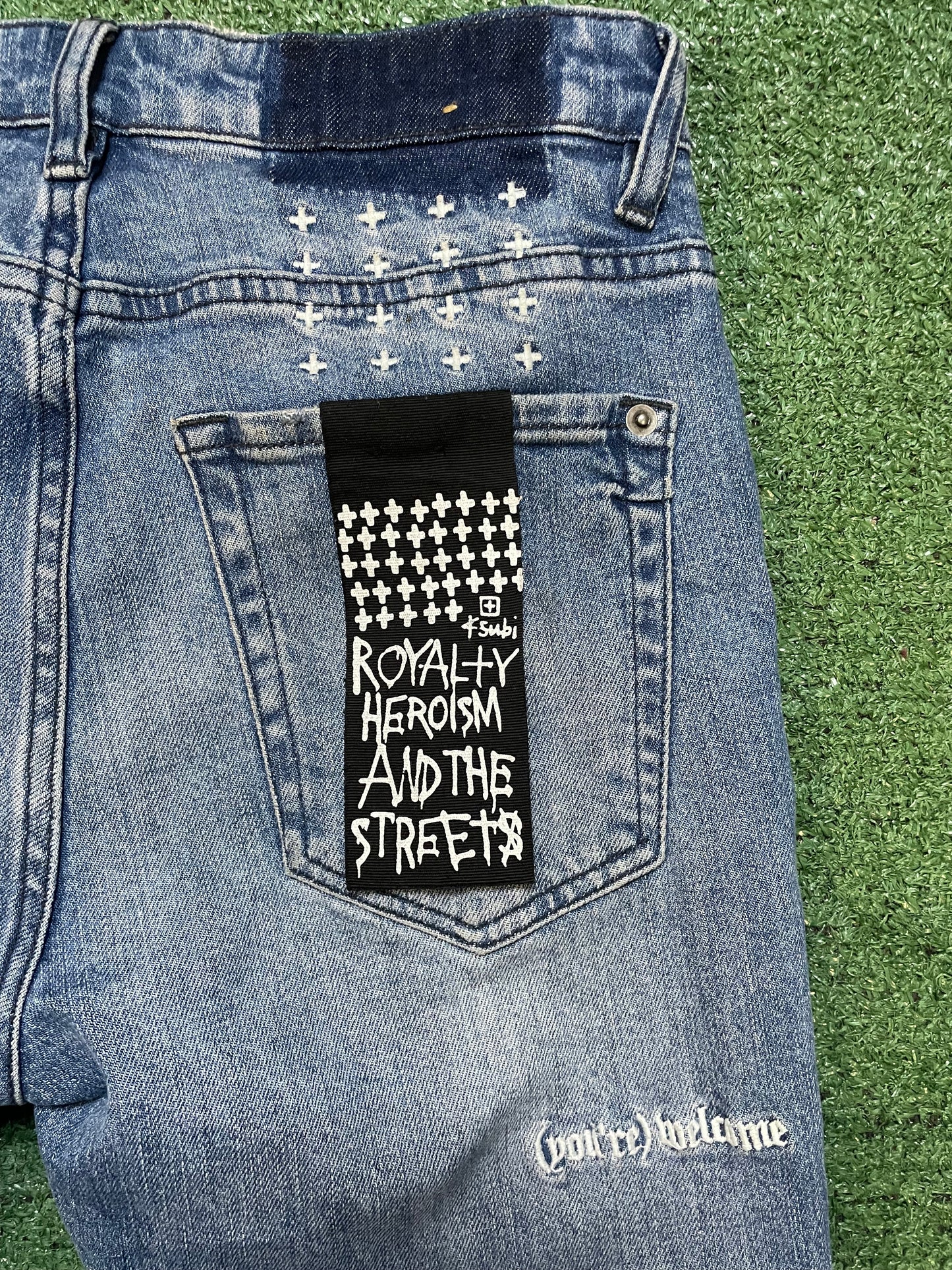 Ksubi van winkle light wash distressed jeans