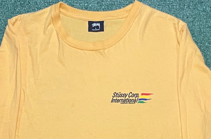 Stussy Corp international yellow longsleeve