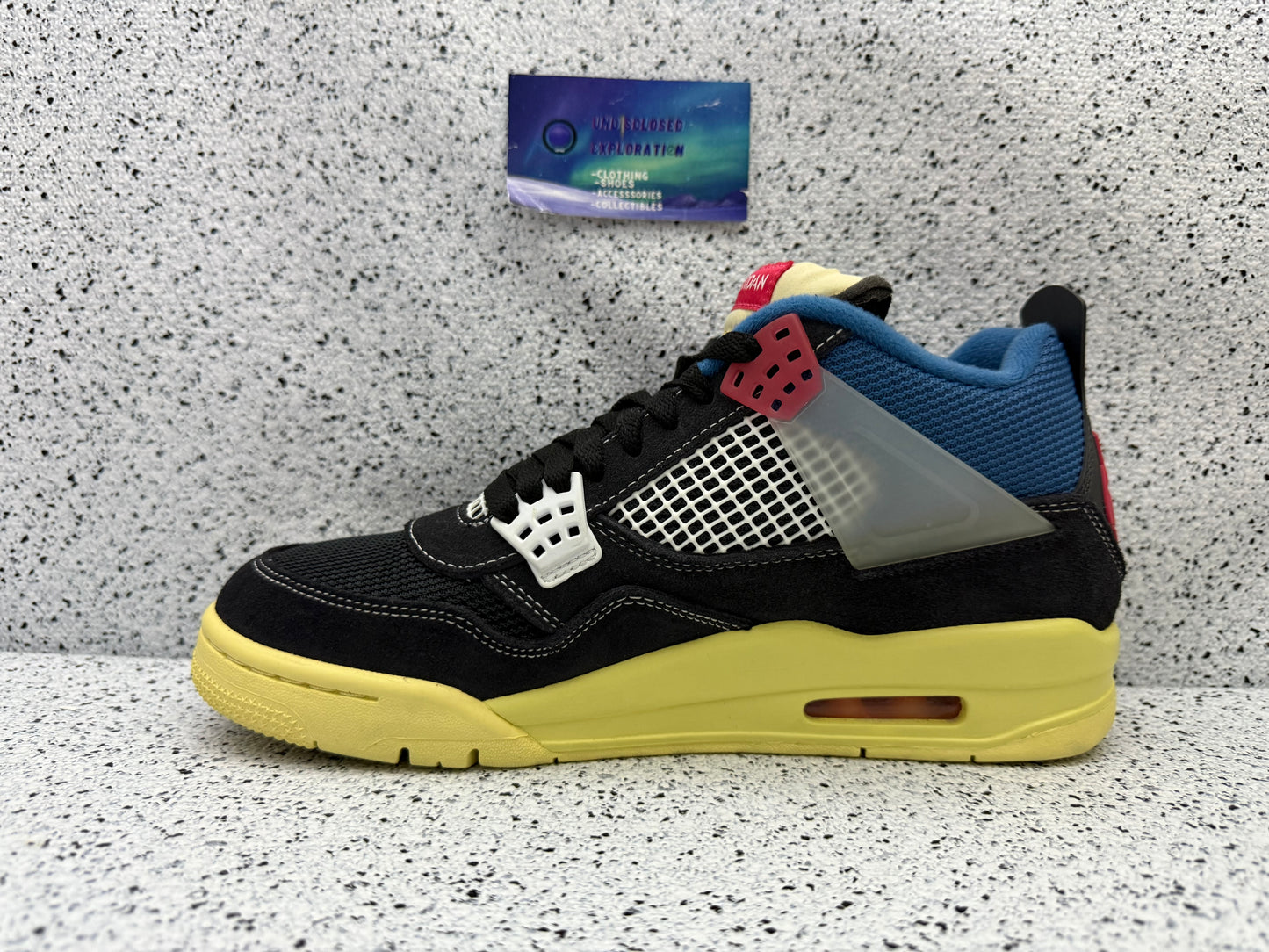Jordan 4 Union Noir 9 Men/10.5 Women “Preowned”