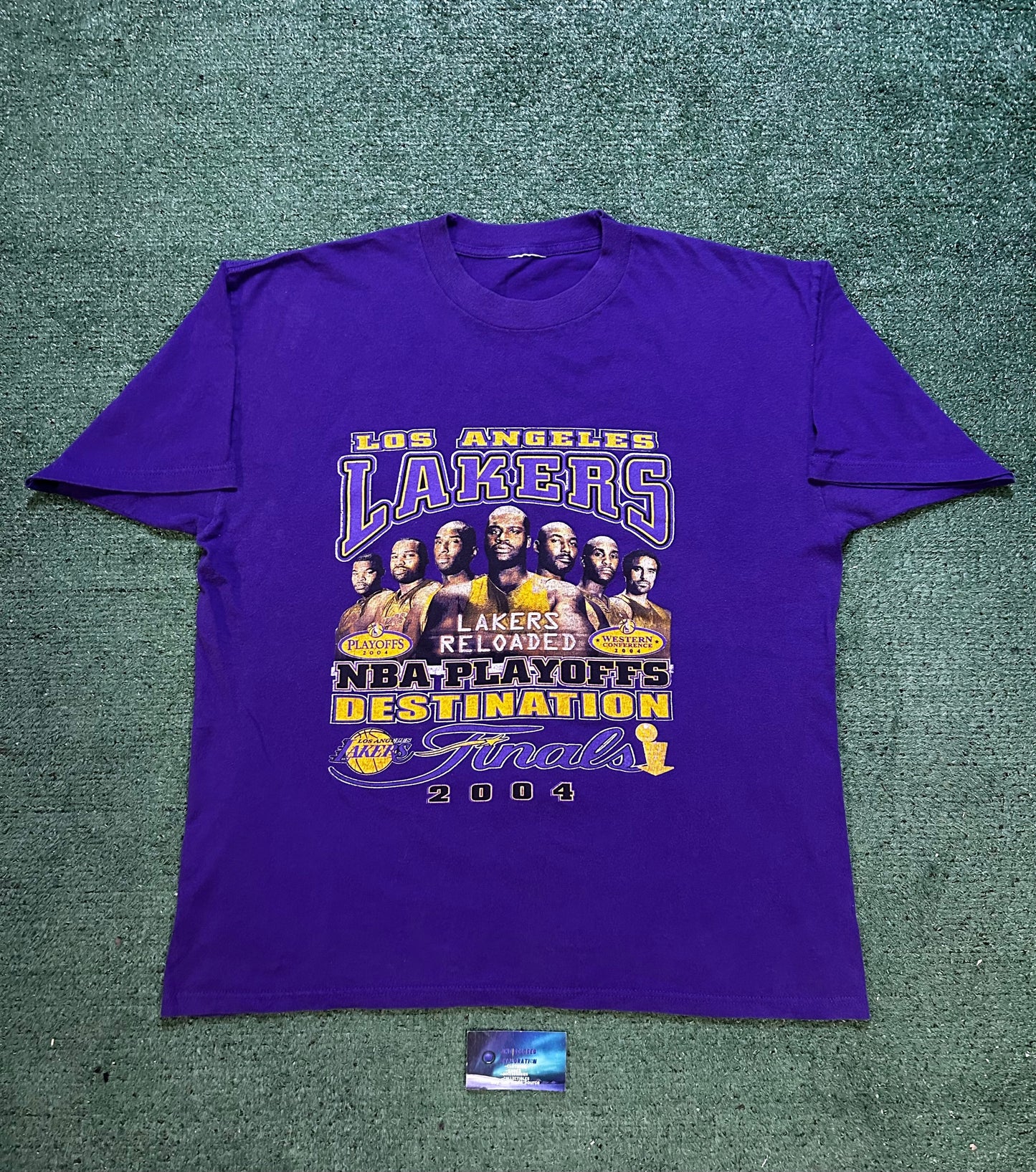 Vintage 2000s Lakers playoff double sided  tee
