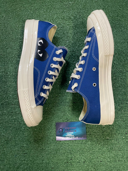 Converse x Comme Des Garçon Chuck 70 OX CDG Play blue size 10men/11.5women