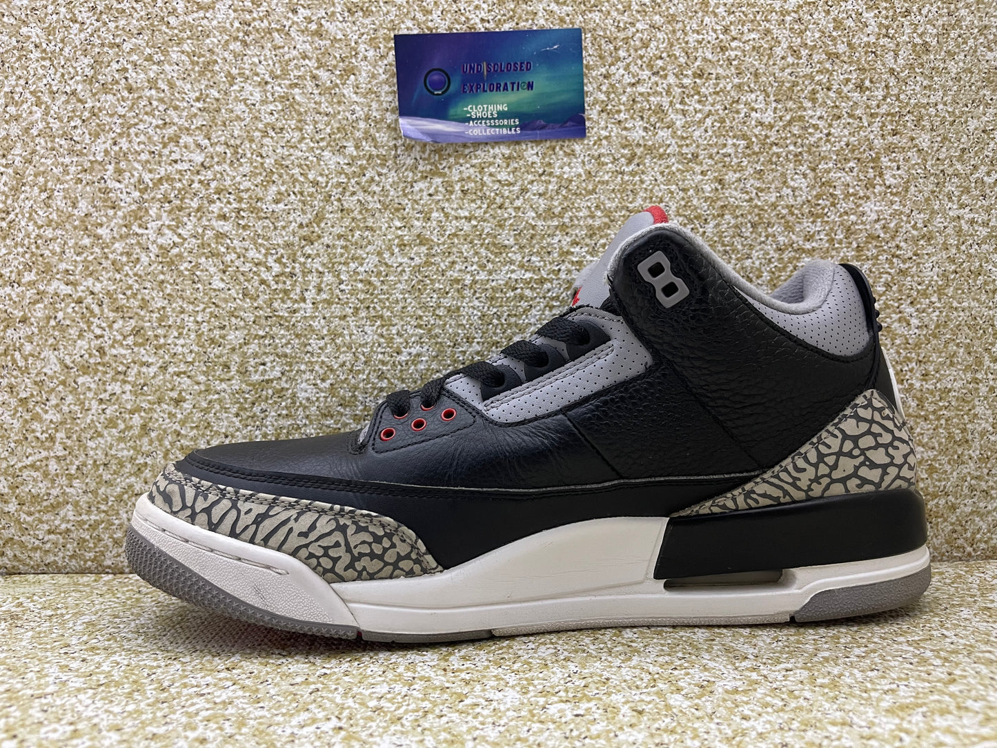 Jordan 3 Black Cement 11.5 Men/13 Women “Preowned”