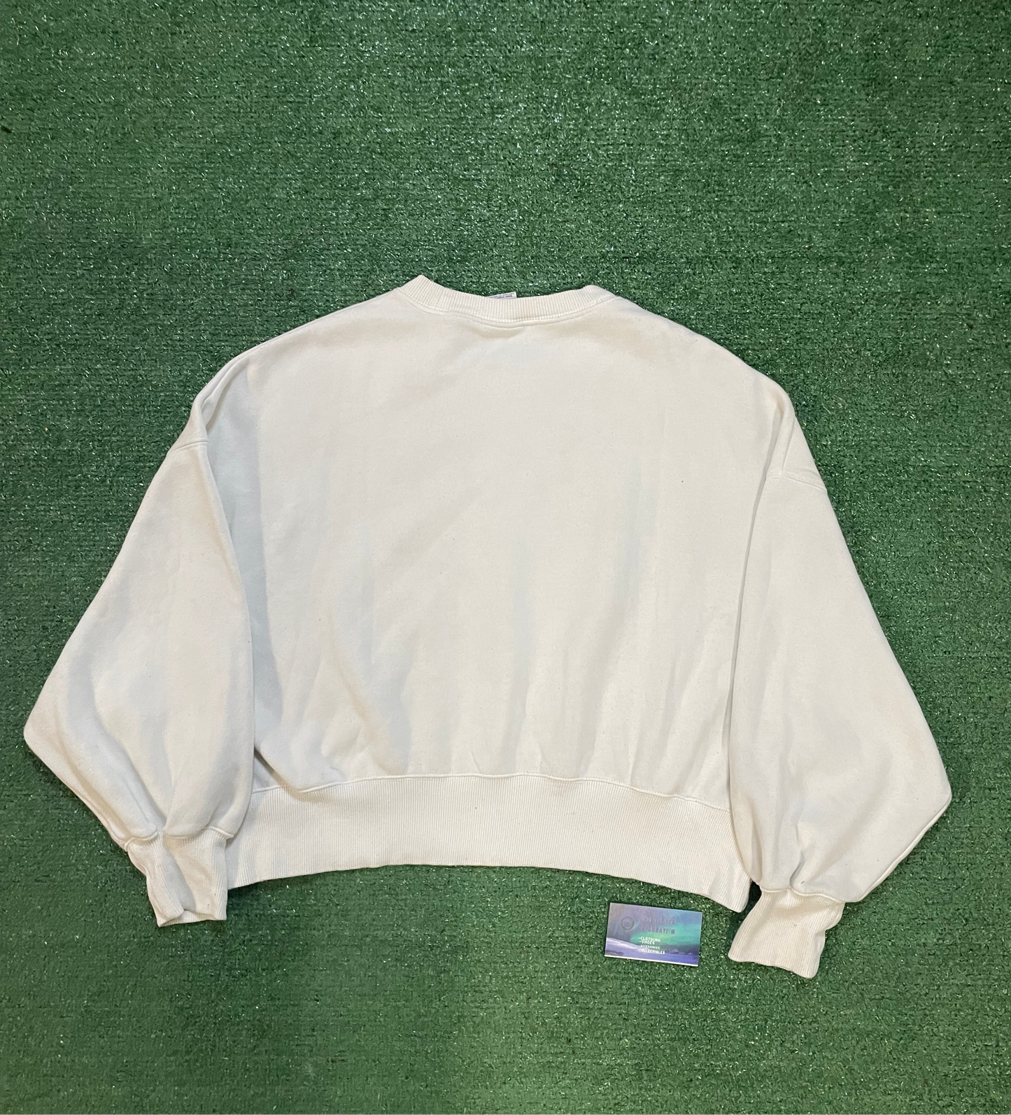 Nike center swoosh white white crewneck