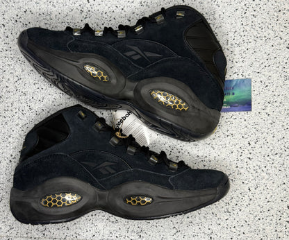 Reebok AI Question Mid Lux Black Gold
