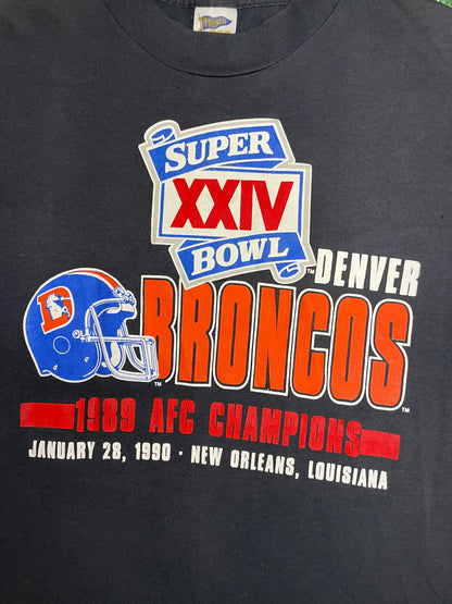 Vintage 1989 Denver Broncos Afc champs tee