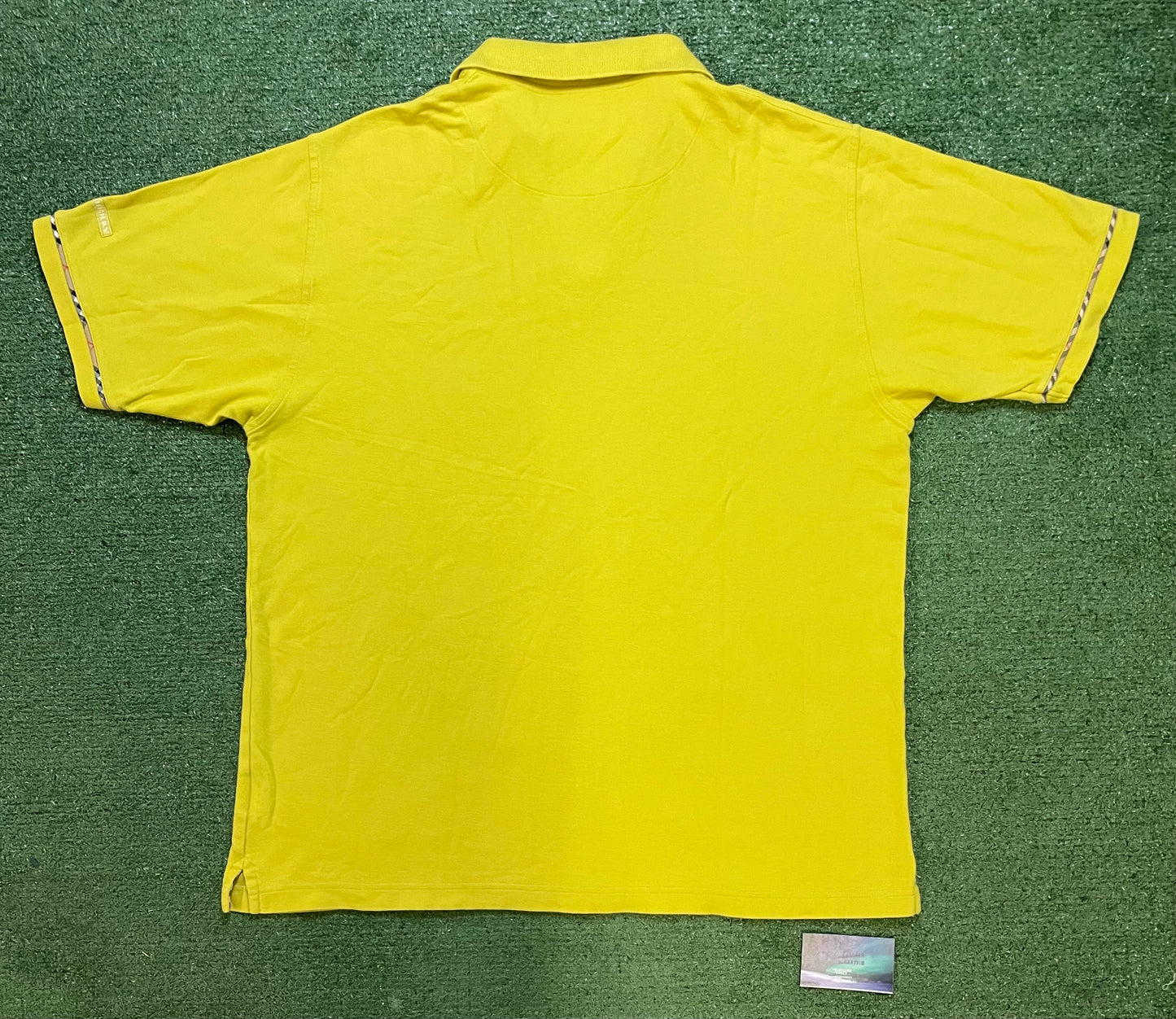 Burberry golf lime polo