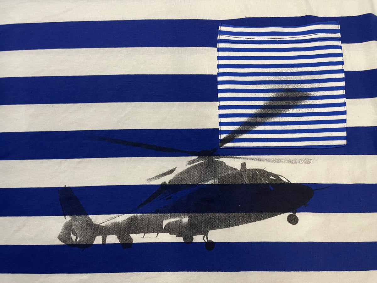 Basketcase gallery pavelow helicopter striped tee