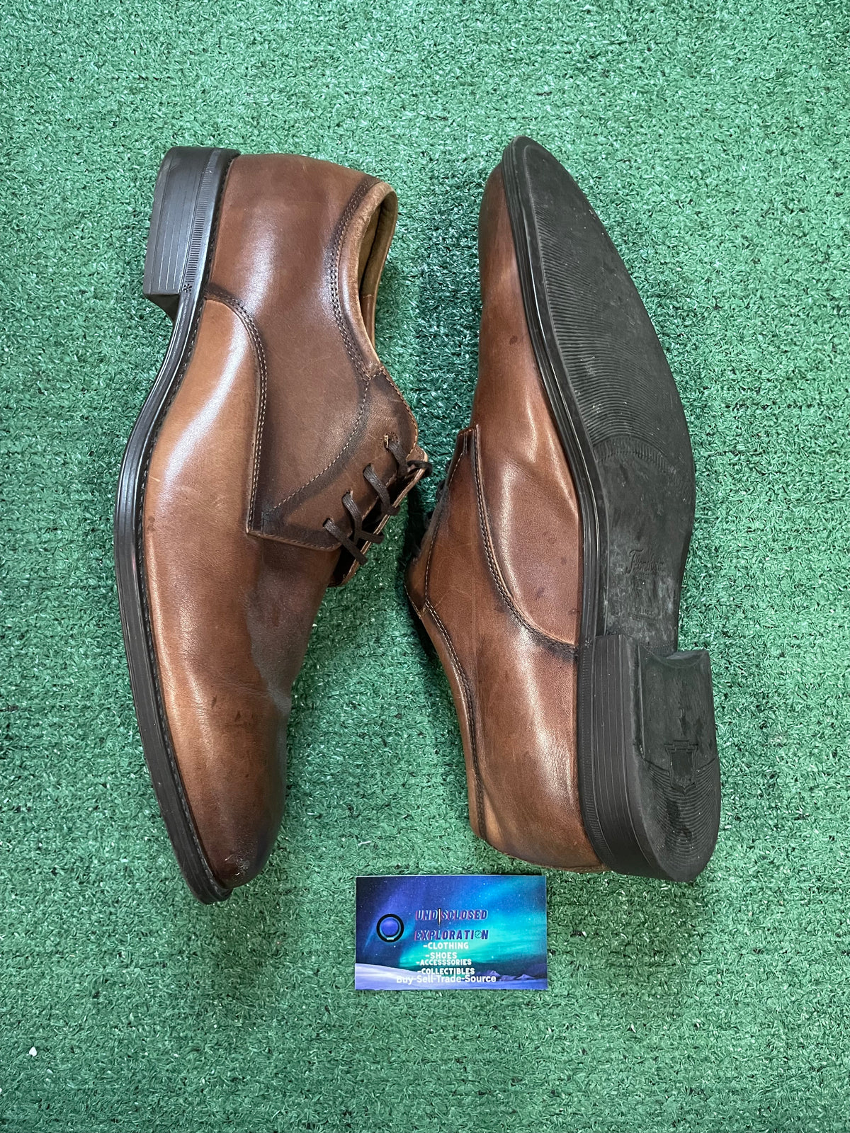 florsheim brown leather Oxford shoes size 12men/13.5women