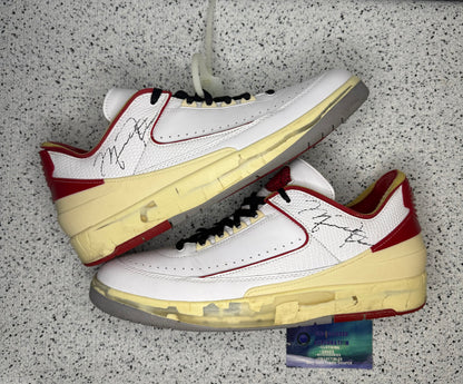 Jordan 2 Off White Chicago Varsity Red 11.5 Men/13 Women “Preowned”