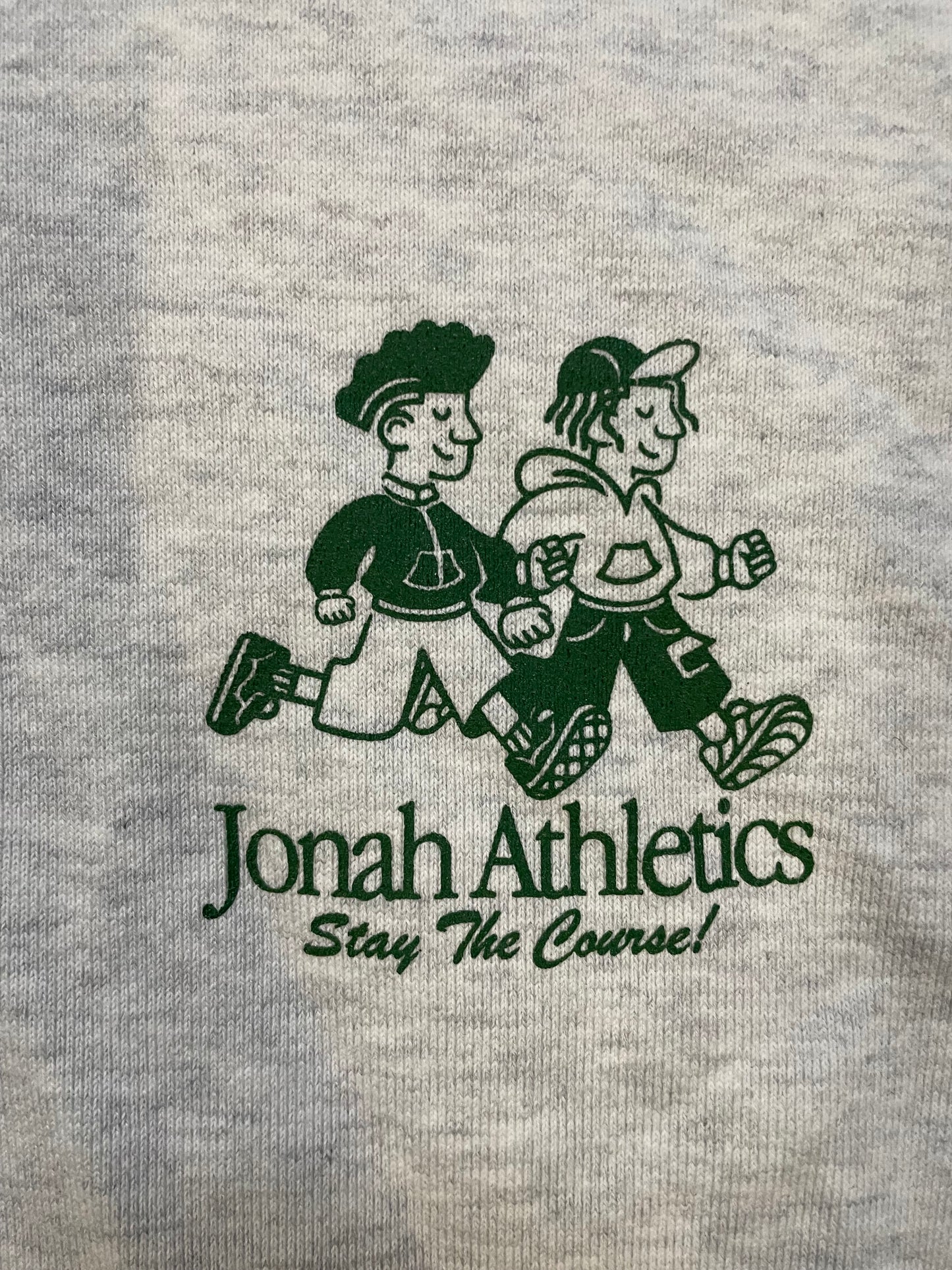 Jonah Athletics stay the course grey and white hoodie