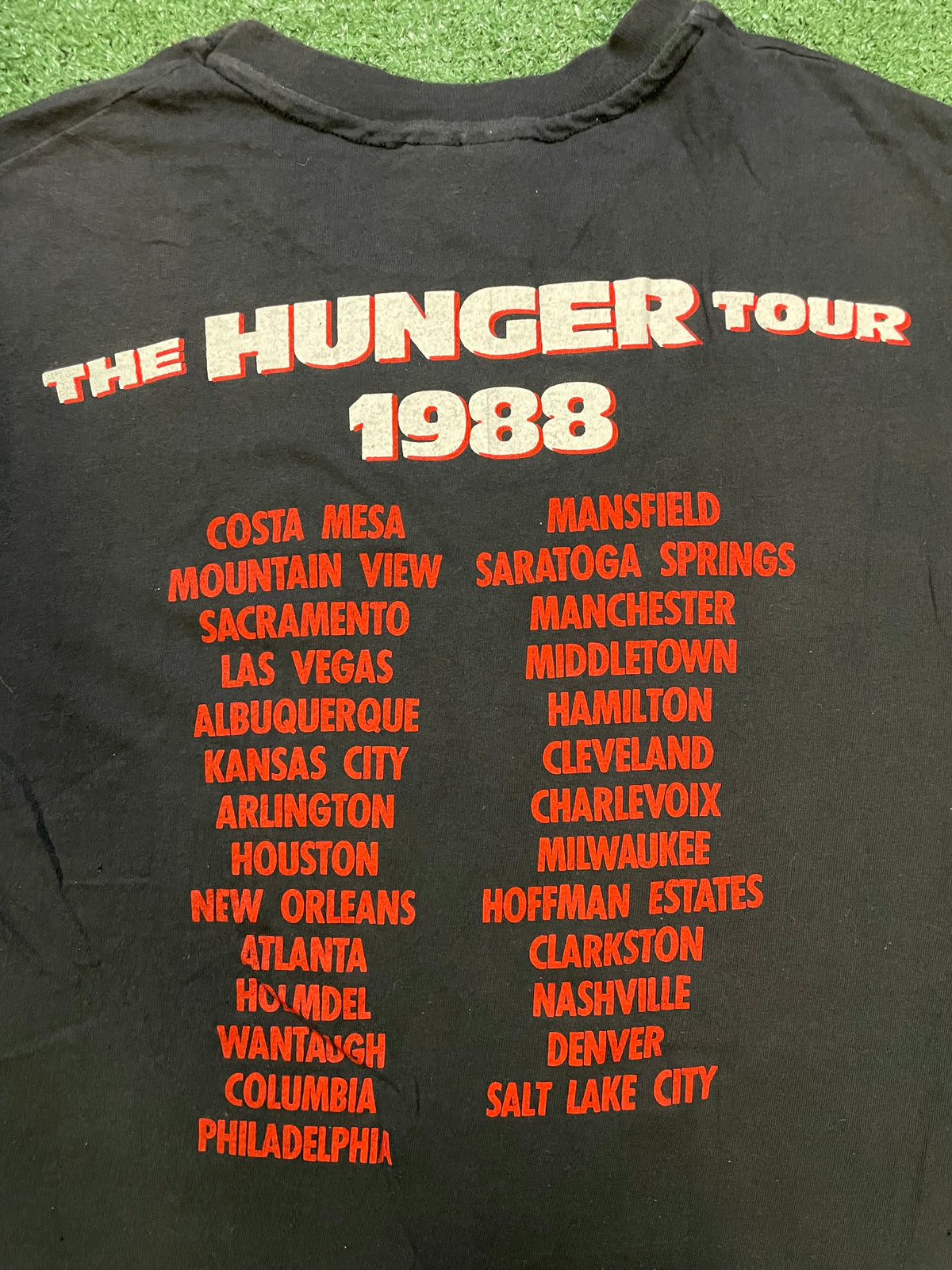 Vintage 1980s Michael Bolton The hunger tour collection tee