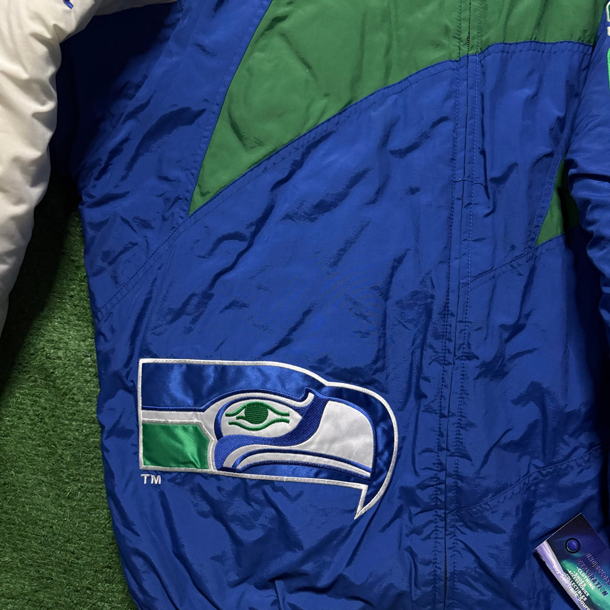 Vintage Seattle Seahawks Sharktooth Logo Athletic Jacket