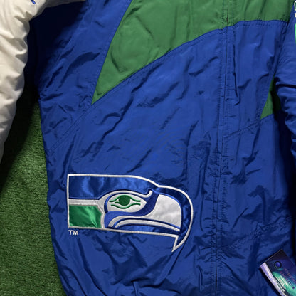 Vintage Seattle Seahawks Sharktooth Logo Athletic Jacket