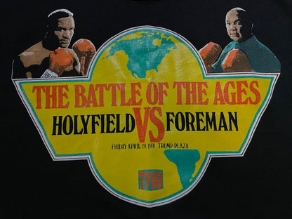 Vintage 1990s The Battle Of The Ages Holyfield vs foreman tee
