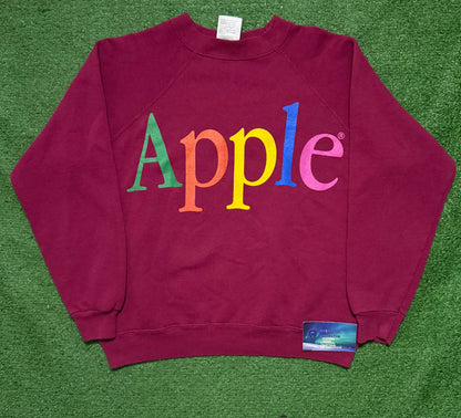 Vintage Apple Rainbow Logo Crewneck