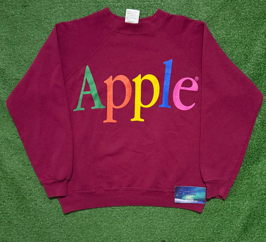 Vintage Apple Rainbow Logo Crewneck