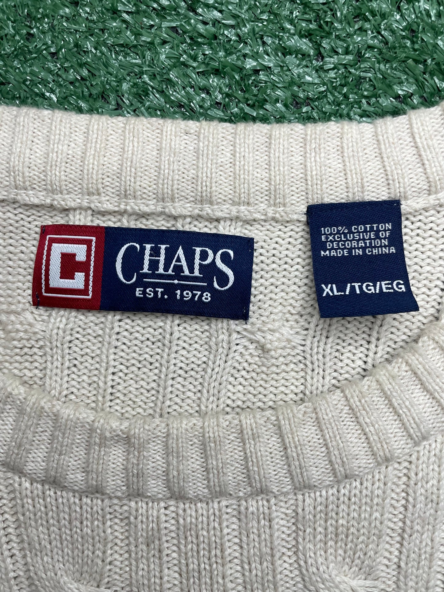 Vintage chaps Ralph lauren cable knit sweater