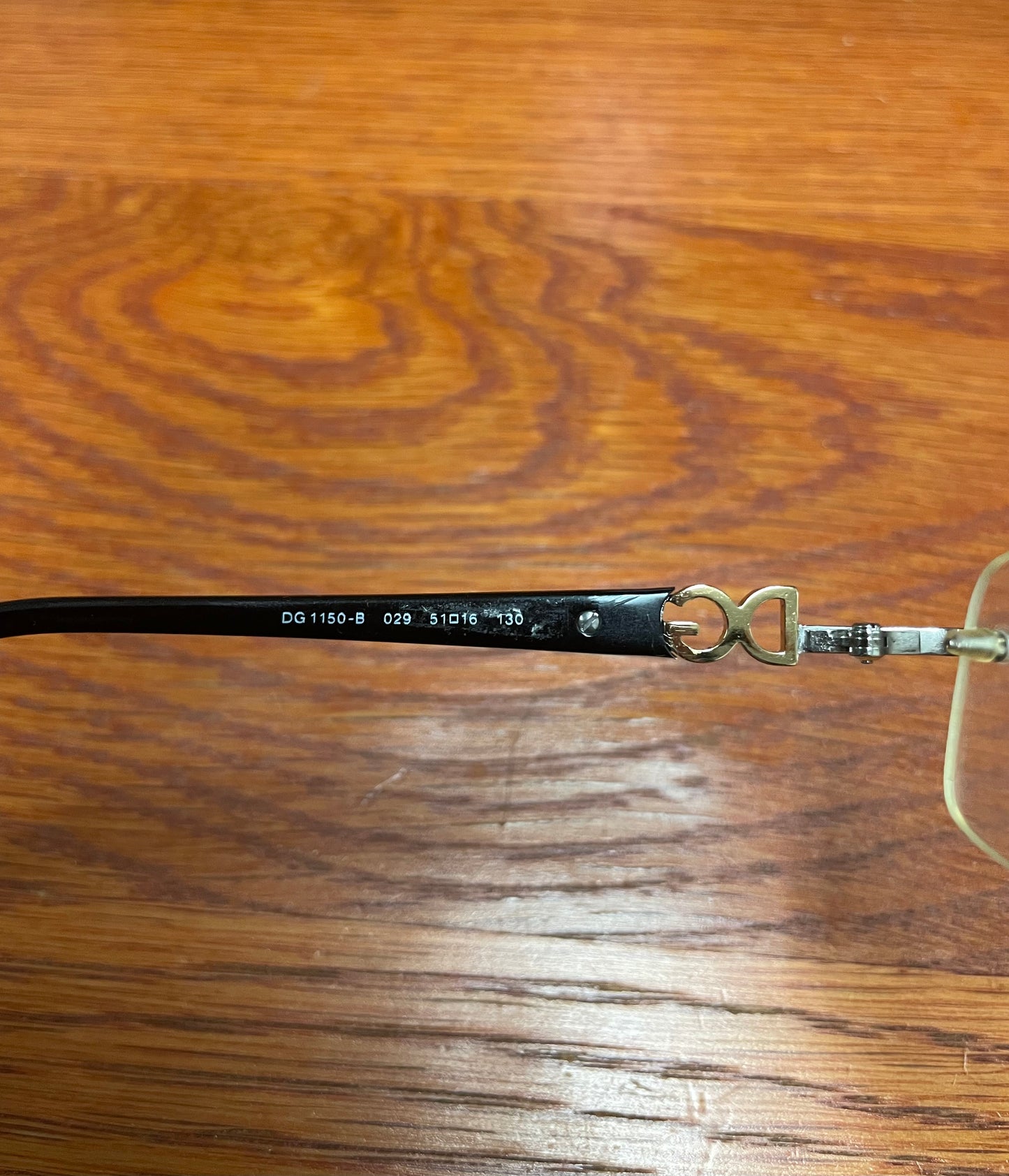 Dolce & Gabanna DG 1150 black and gold glasses