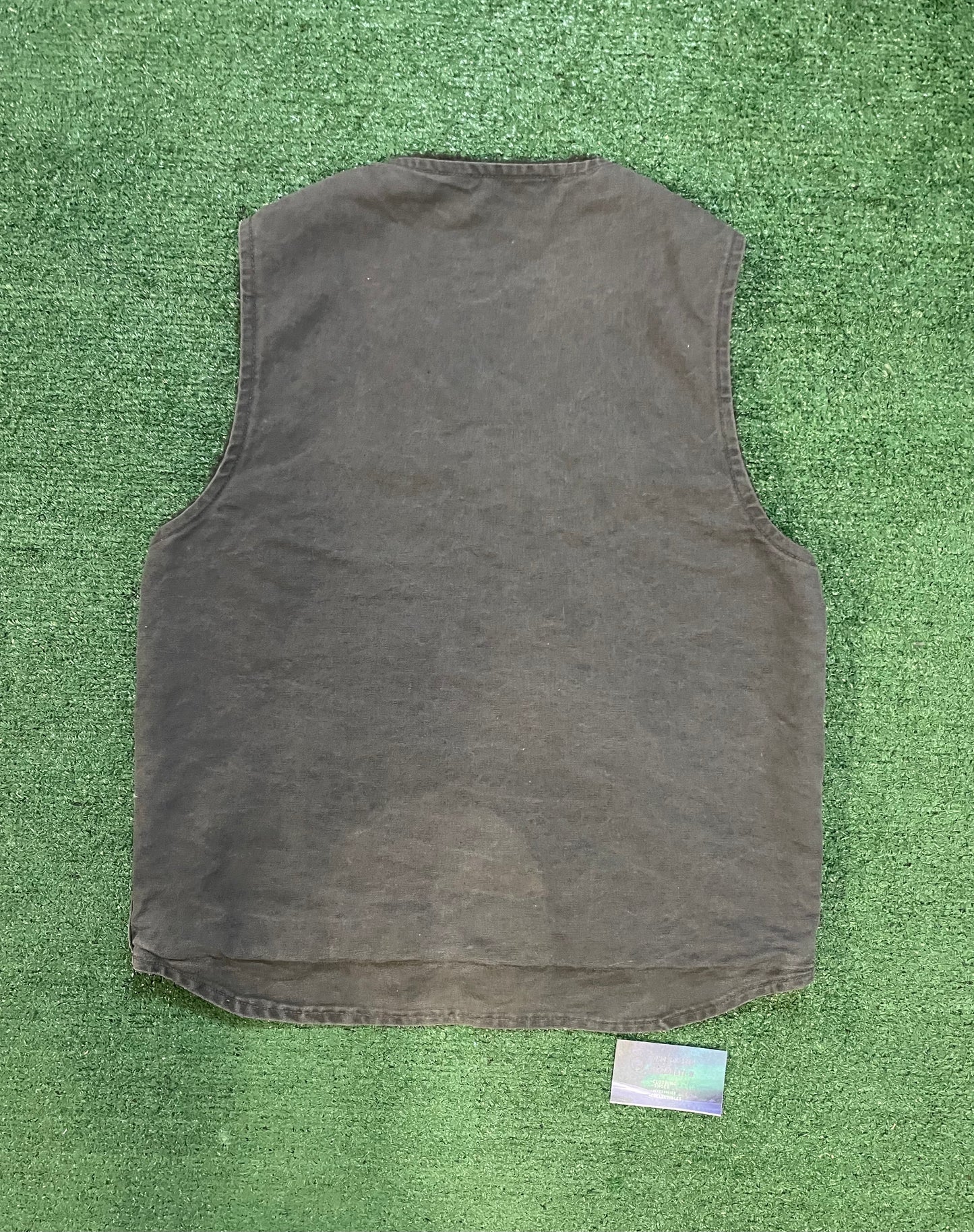 Vintage carhartt grey Sherpa vest
