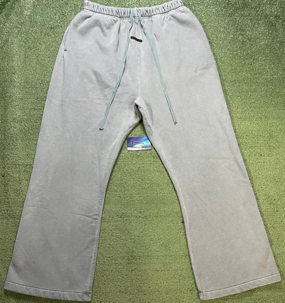 Fear of god essentials 
Faded coastal Signature Flare Sweatpants
