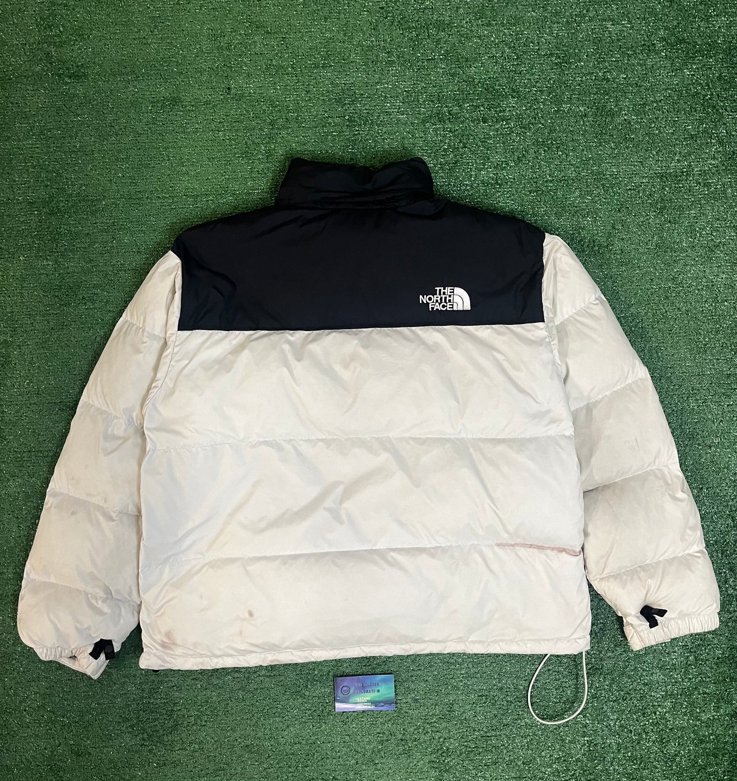 North face white Nuptse 700 jacket