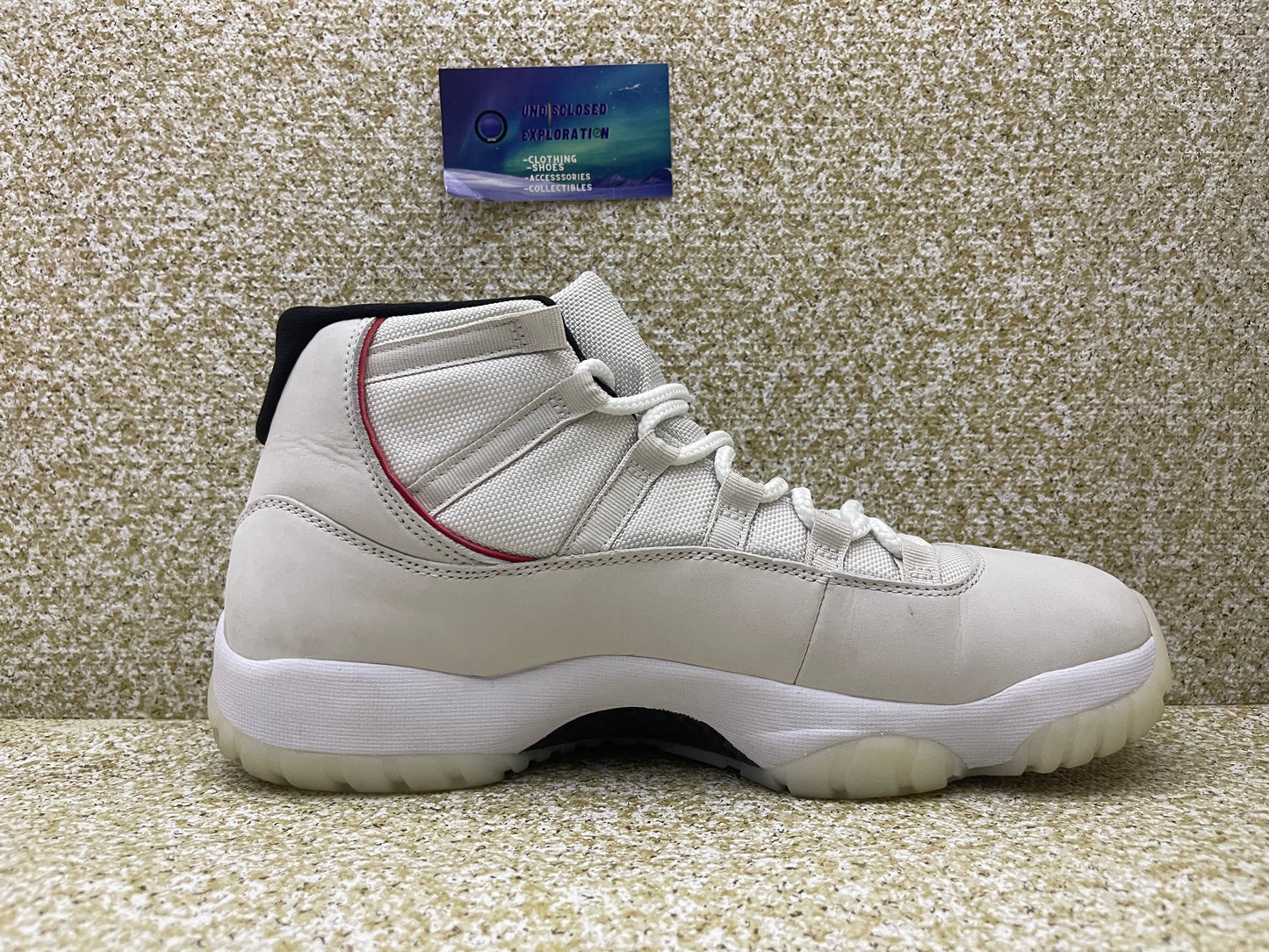 Jordan 11 Platinum Tint 11 Men/12.5 Women “Preowned”