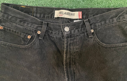 Levi 550 relaxed fit black denim