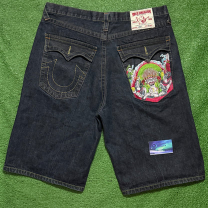 Vintage True Religion Jorts
