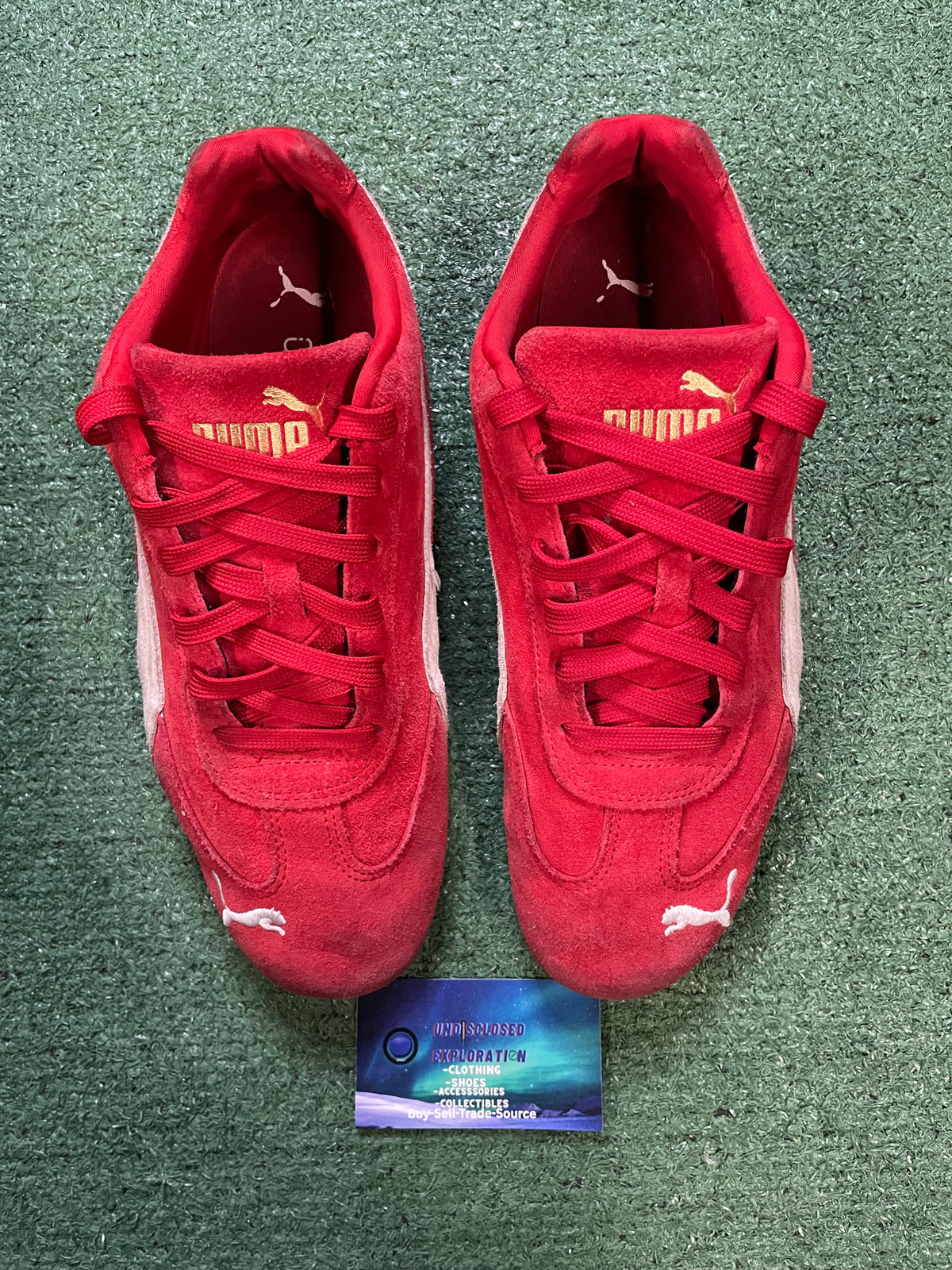 Puma red speedcat size 10.5men/12women