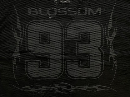 Midnight blossom mesh jersey