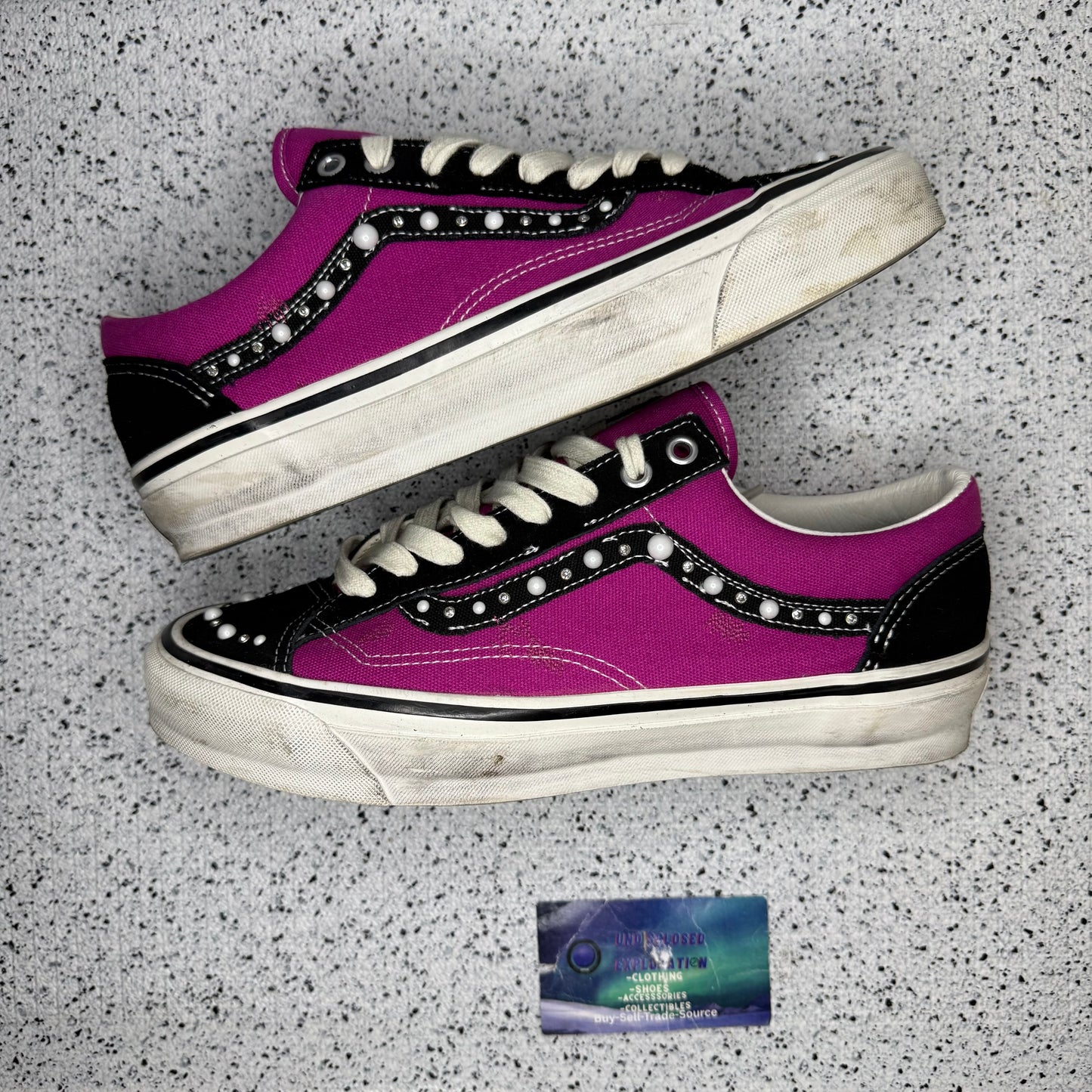 Vans Old Skool 36 Pearlized Fuchsia Pink 9 Men “Preowned”