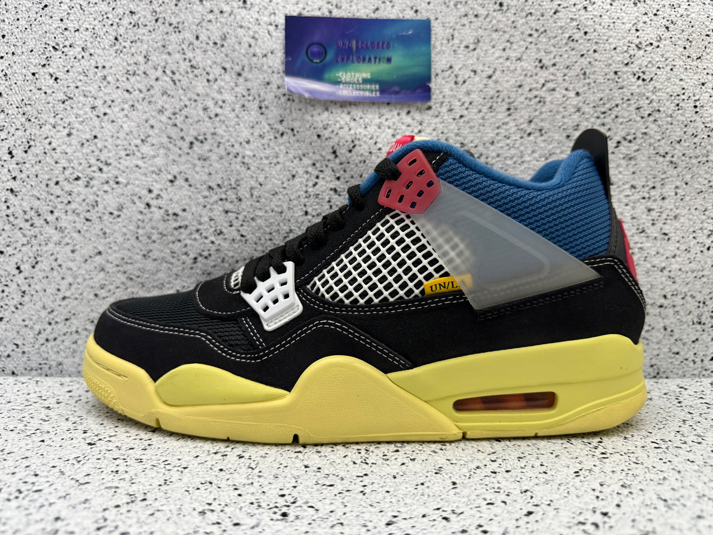 Jordan 4 Union Noir 9 Men/10.5 Women “Preowned”