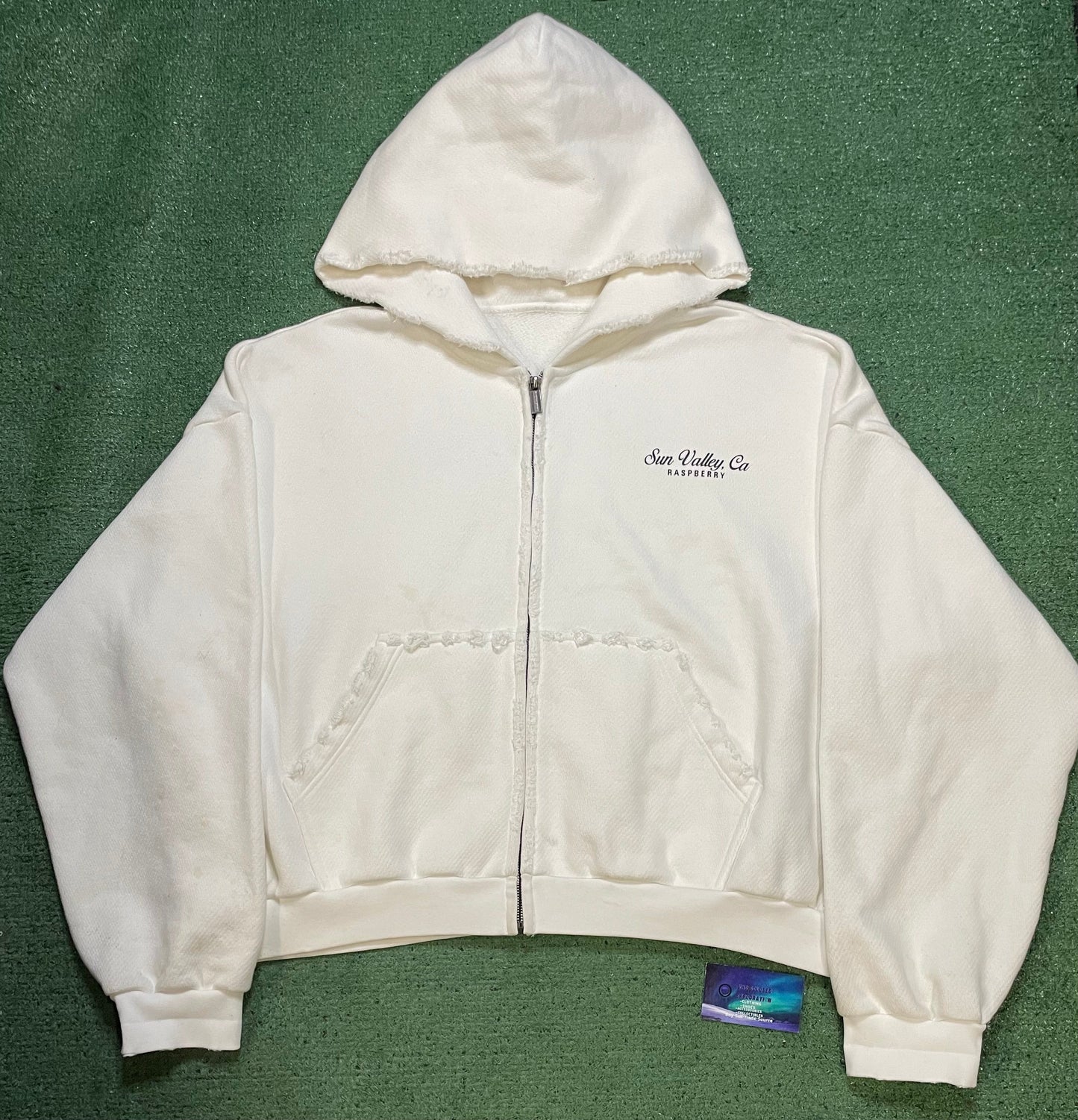 Gv Gallery Sun Valley white zipup hoodie