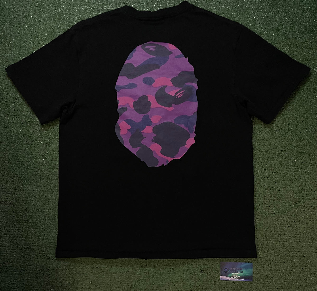 Bape A Bathing Ape color camo big ape purple camo tee