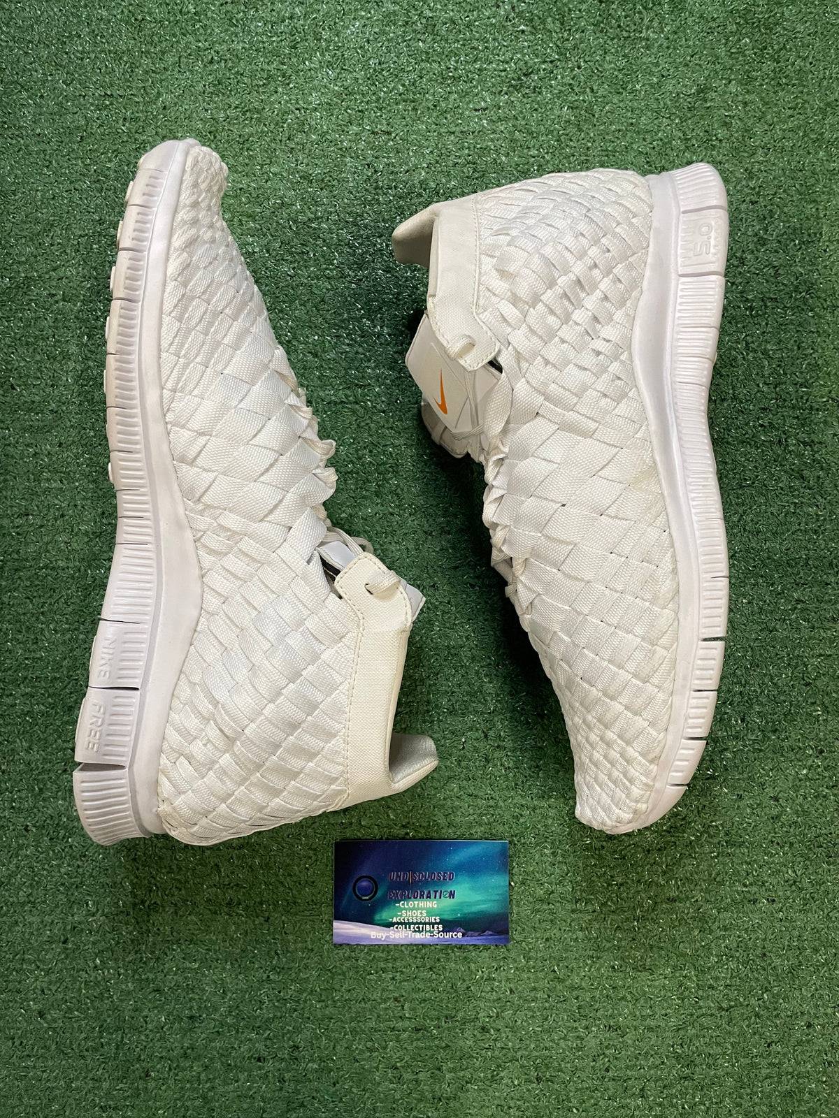 Nike Free Inneva woven triple white size 13men/14.5women
