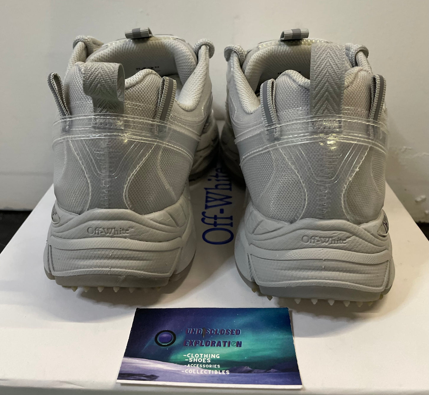 Off White be right back transparent grey size 9men/10.5women(EU 42)