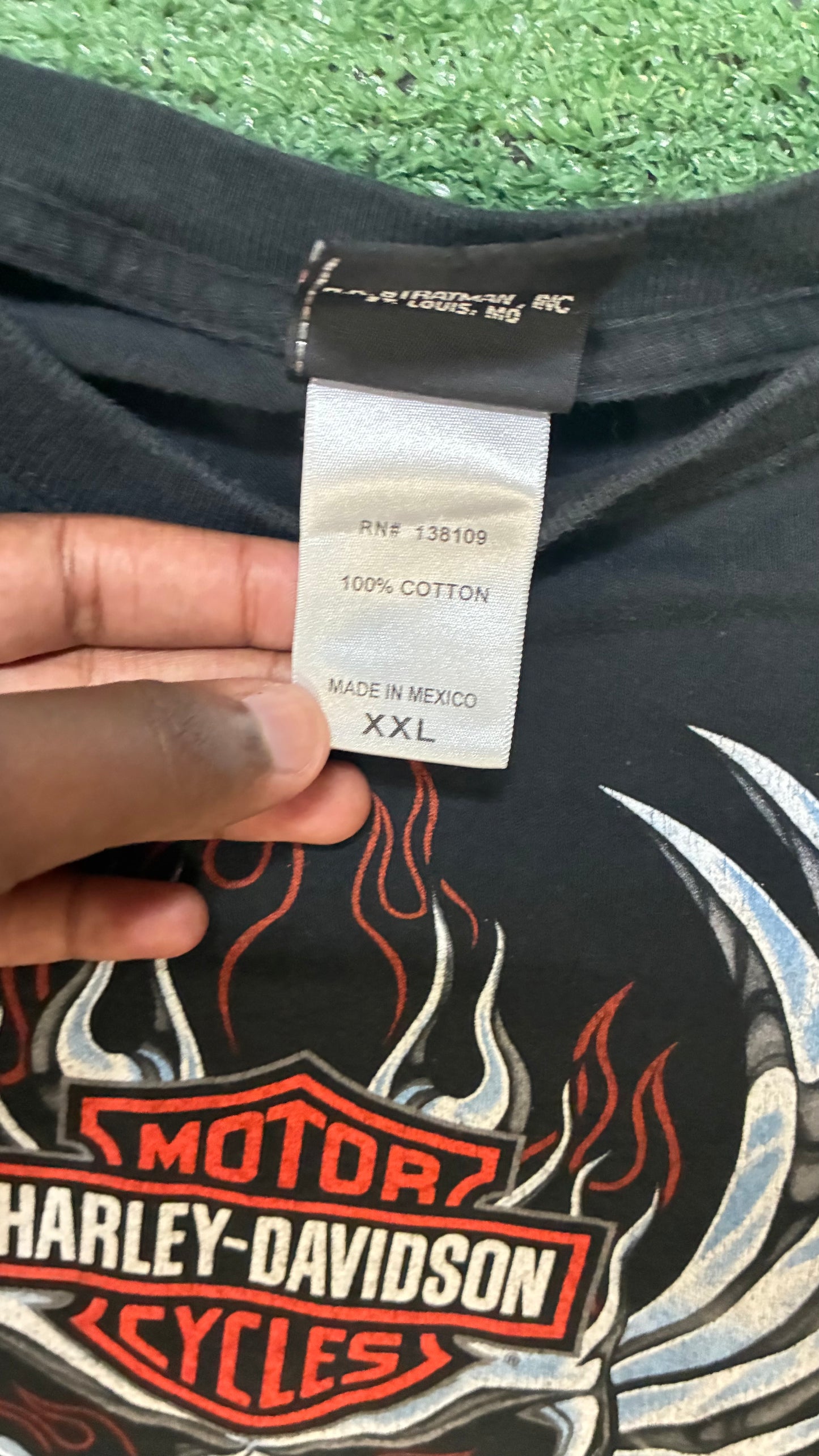 Harley flame and chrome longsleeve