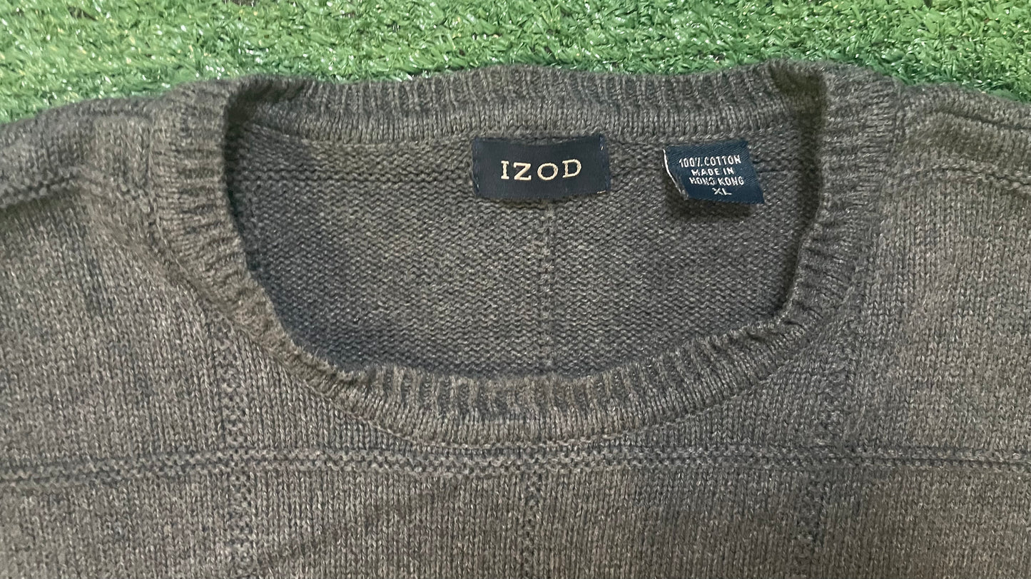 Vintage Izod grey knit sweater