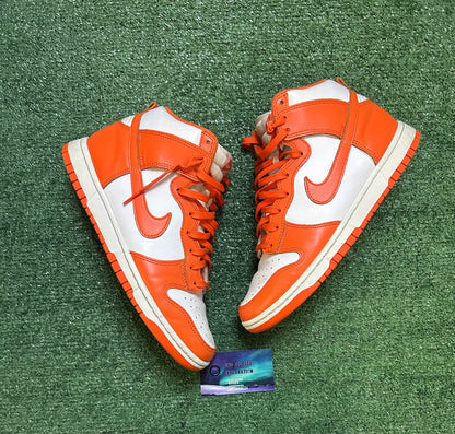Nike dunk high Syracuse 2021 size 8.5men/10women