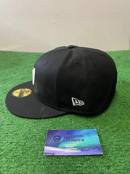 Washington nationals black white new era fitted hat