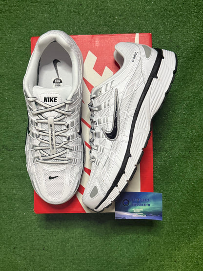 Nike P-6000 White Metallic Silver
