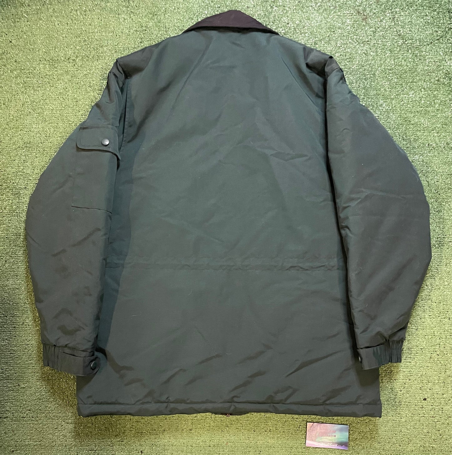 Vintage Carhartt forest green utility jacket