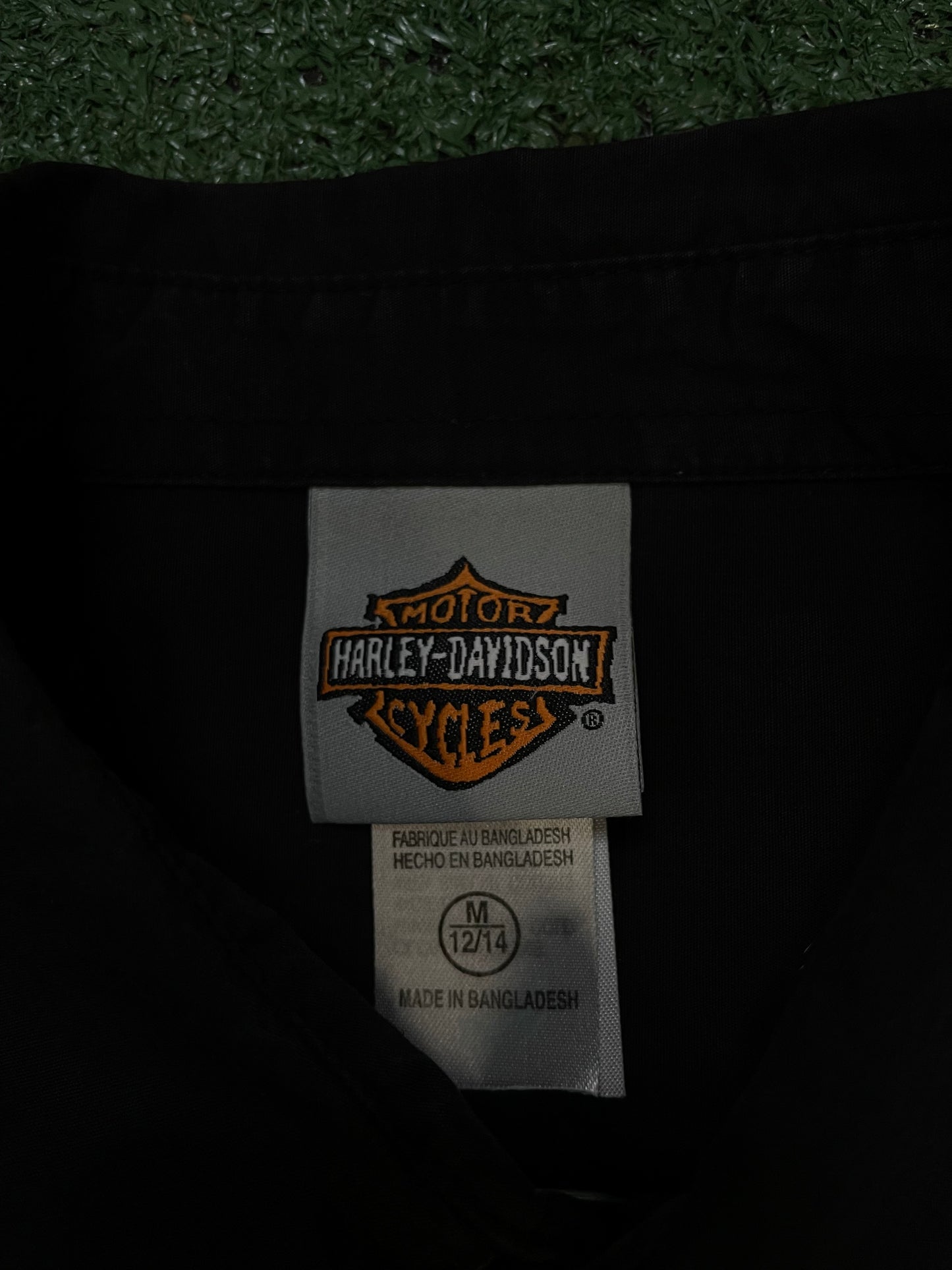 Harley Davidson Racing Orange button up