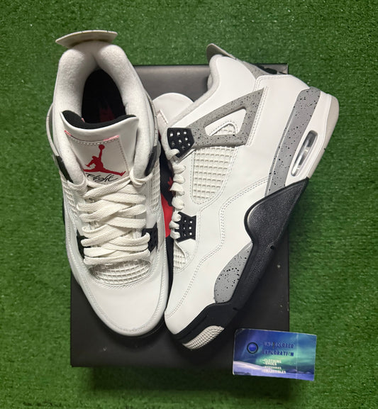 Jordan 4 White Cement 9 Men/10.5 Women “Preowned”