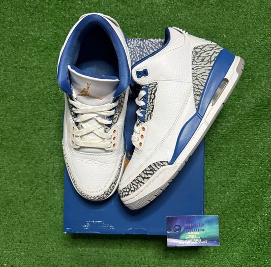 Jordan 3 Wizards 9 Men/10.5 Women “Preowned”