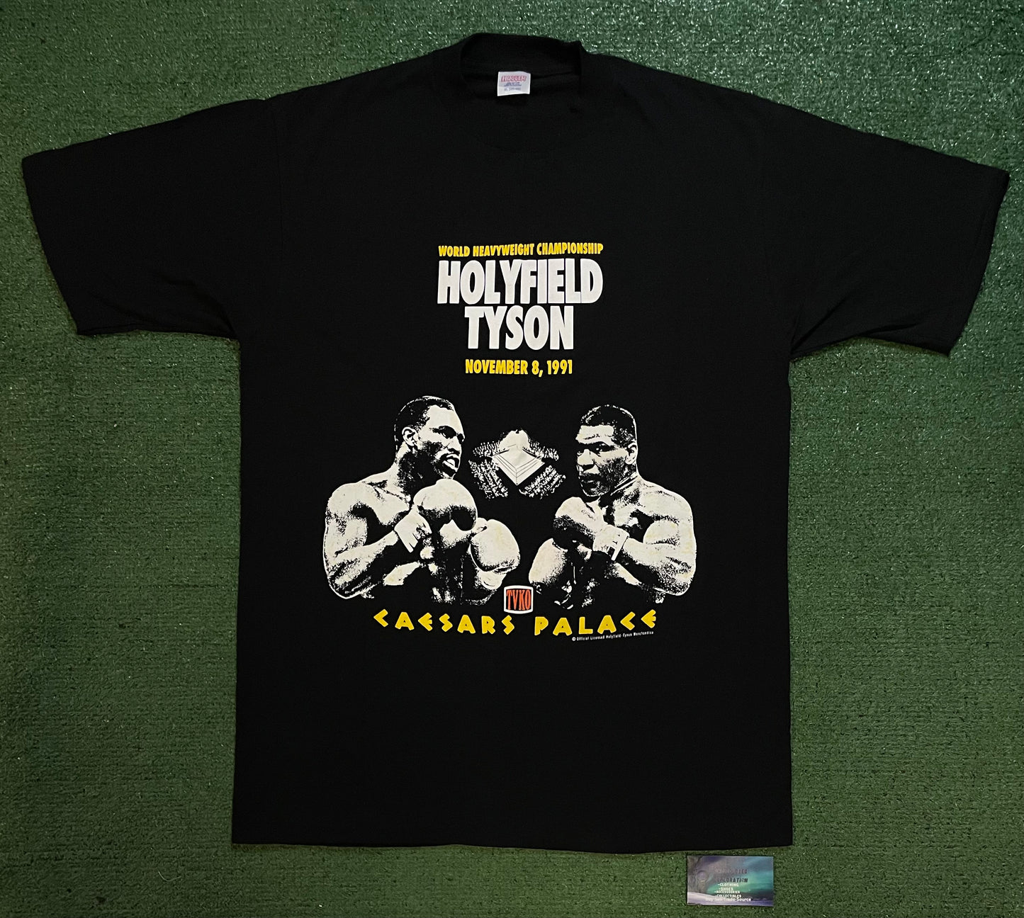 vintage 1991 Mike Tyson vs Evander Holyfield World Heavyweight Championship Tee