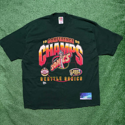 Vintage Seattle SuperSonics 1996 Finals Shirt