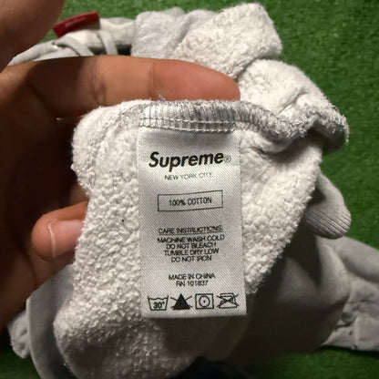 Supreme Cutout Letters Heather Grey Hoodie